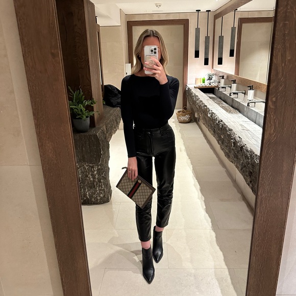 Abercrombie vegan leather pants - Size 25 - Picture 6 of 6